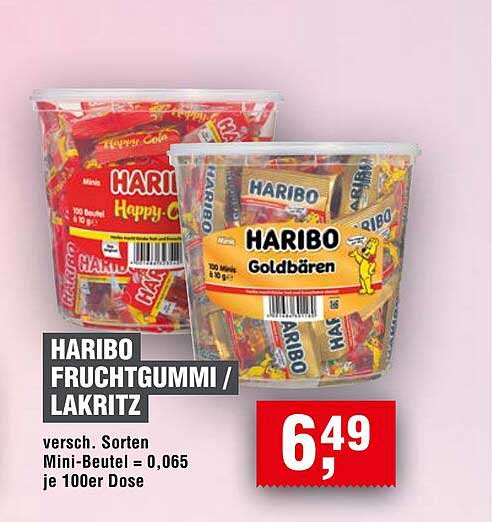 HARIBO Fruchtgummi / Lakritz