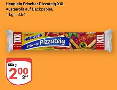 Henglein Frischer Pizzateig XXL
