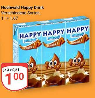 Hochwald Happy Drink - verschiedene Sorten