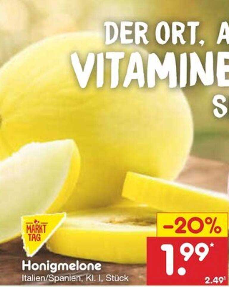 Honigmelone Italien/Spanien, Kl. I, Stück