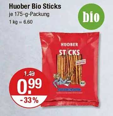 Huober Bio Sticks je 175-g-Packung