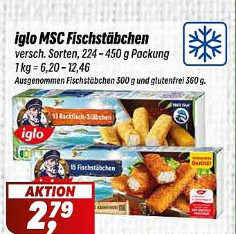 iglo MSC Fischstäbchen
