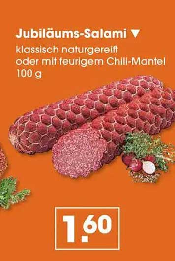 Jubiläums-Salami klassisch naturgereift oder mit feurigem Chili-Mantel 100 g