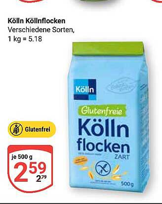 Kölln Köllnflocken Zart, glutenfrei - 500 g