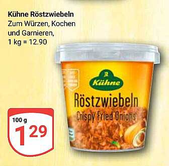 Kühne Röstzwiebeln 100 g für nur 1,29 €