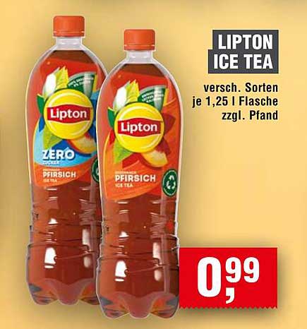 Lipton Ice Tea - Pfirsich und Zero