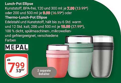 Lunch-Pot Ellipse von MEPAL – Perfekt für unterwegs