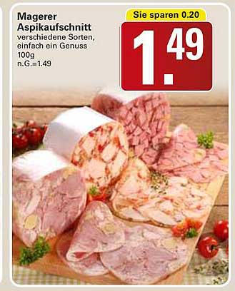 Magerer Aspikaufschnitt - verschiedene Sorten, einfach ein Genuss
