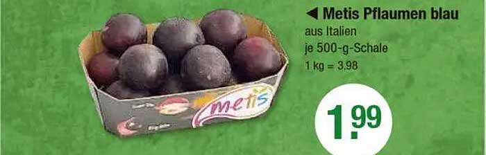 Metis Pflaumen blau aus Italien je 500-g-Schale