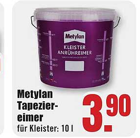 Metylan Tapezier-Eimer für Kleister: 10 l