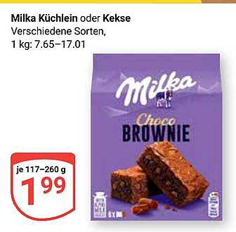 Milka Küchlein oder Kekse - Choco Brownie