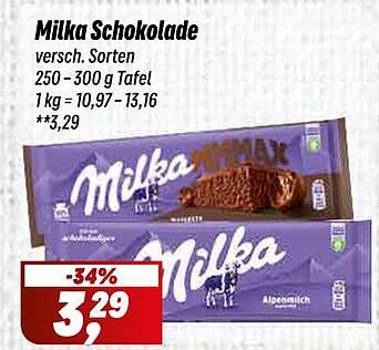 Milka Schokolade - verschiedene Sorten (250 - 300 g Tafel)