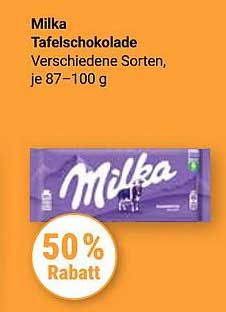 Milka Tafelschokolade - 50% Rabatt