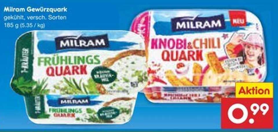 Milram Gewürzquark 185 g, verschiedene Sorten