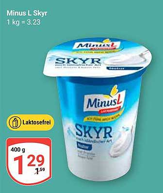 Minus L Skyr 400 g - Laktosefreier Jogurtgenuss