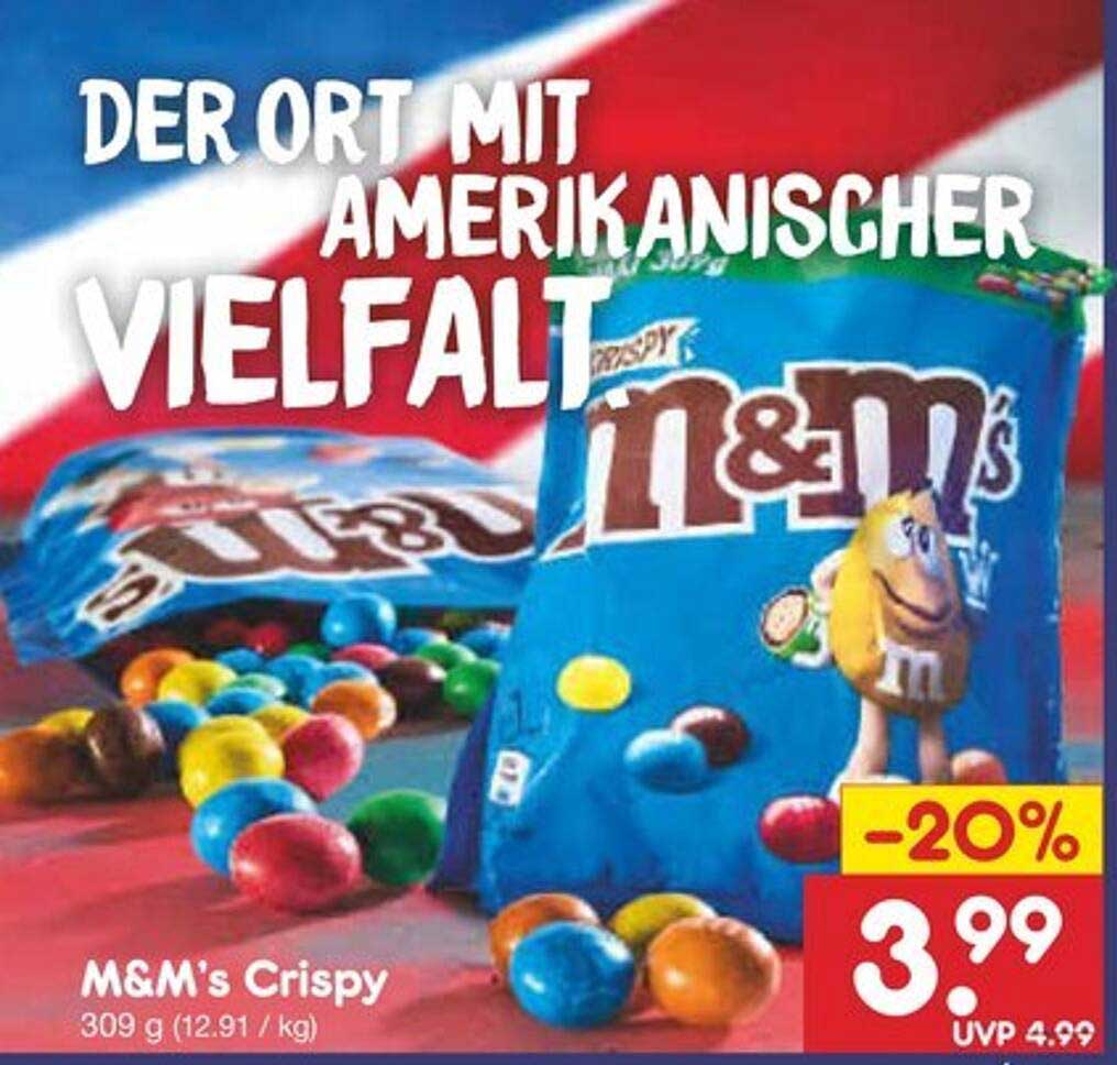 M&M's Crispy 309 g - nur 3,99 €!