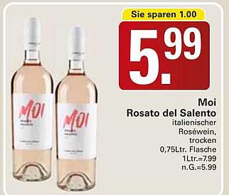 Moi Rosato del Salento italienischer Roséwein, trocken
