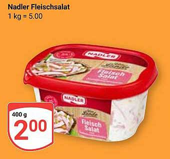 Nadler Fleischsalat 400 g für nur 2,00 €