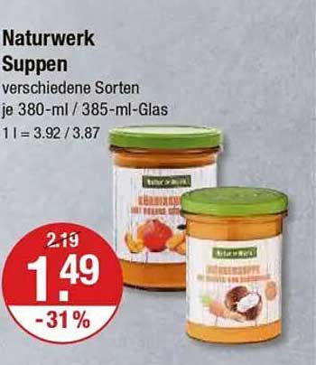 Naturwerk Suppen – Verschiedene Sorten im Angebot