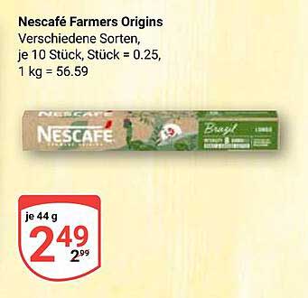 Nescafé Farmers Origins - Verschiedene Sorten, je 10 Stück