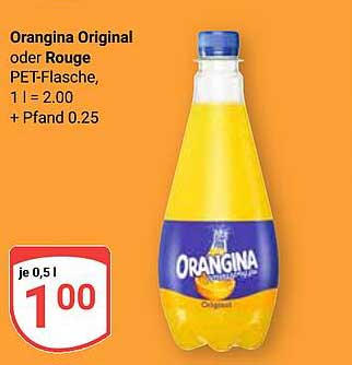 Orangina Original oder Rouge PET-Flasche, 0,5 l für 1,00 €