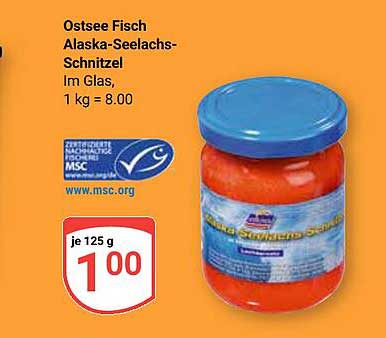 Ostsee Fisch Alaska-Seelachs-Schnitzel im Glas