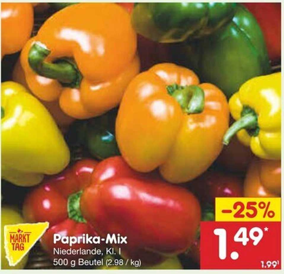 Paprika-Mix Niederlande, Kl. I 500 g Beutel