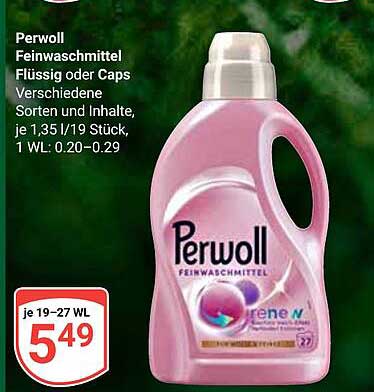 Perwoll Feinwaschmittel Flüssig oder Caps