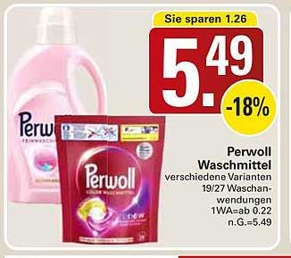 Perwoll Waschmittel verschiedene Varianten - 5,49 €