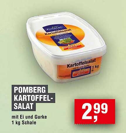 Pomberg Kartoffelsalat mit Ei und Gurke, 1 kg Schale