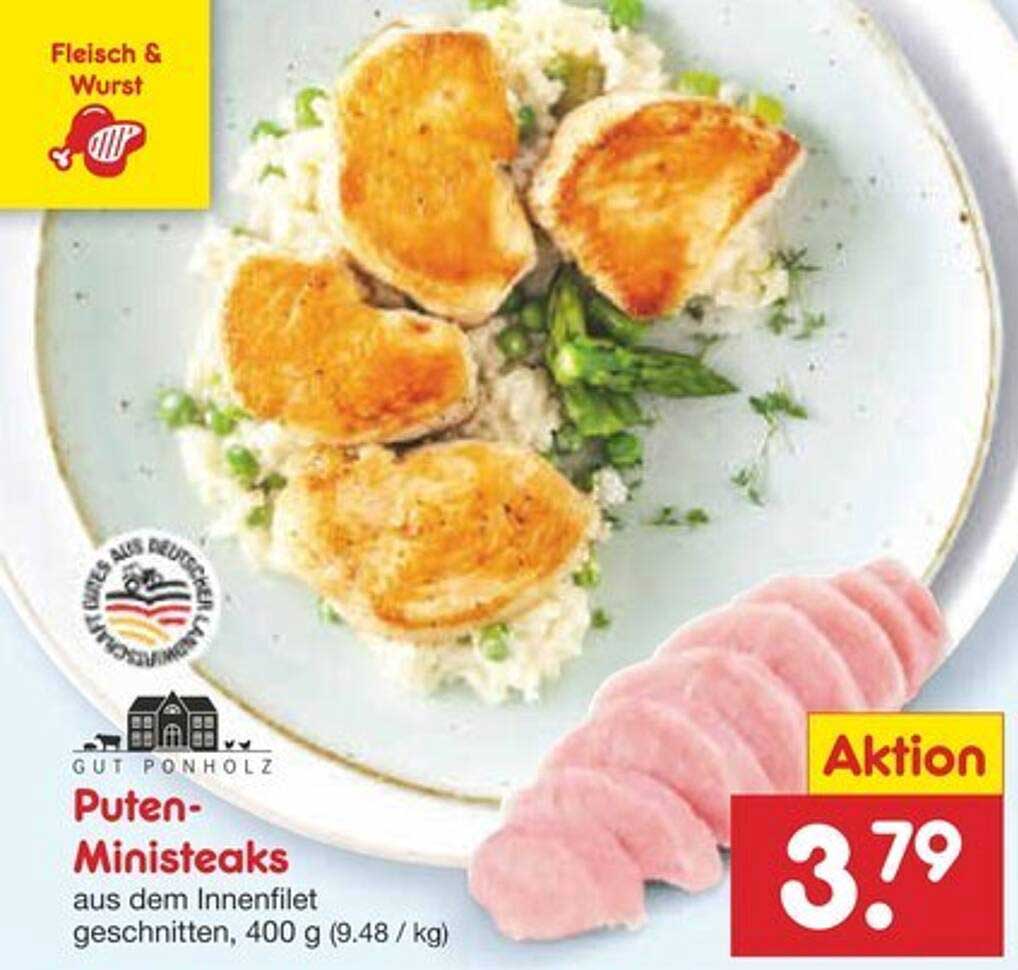 Puten-Ministeaks aus dem Innenfilet 400 g