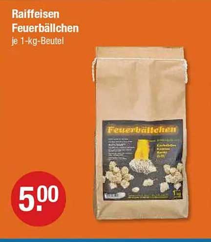 Raiffeisen Feuerbällchen je 1-kg-Beutel