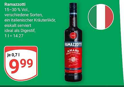 Ramazzotti Kräuterlikör 0,7 l