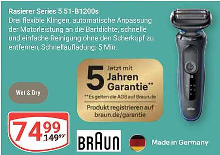 Rasierer Series 5 51-B1200s
