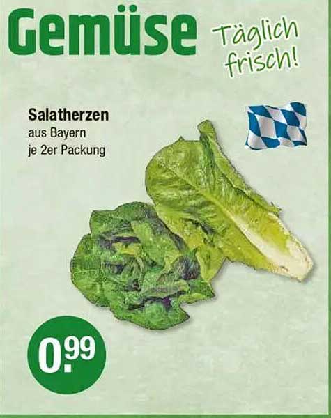 Salatherzen aus Bayern je 2er Packung