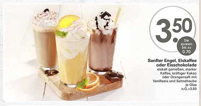 Sanfter Engel, Eiskaffee oder Eisschokolade