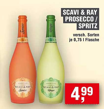 SCAVI & RAY PROSECCO / SPRITZ - verschiedene Sorten je 0,75 l Flasche