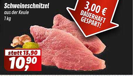 Schweineschnitzel aus der Keule – 1 kg