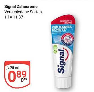 Signal Zahnpasta - Verschiedene Sorten, 75 ml