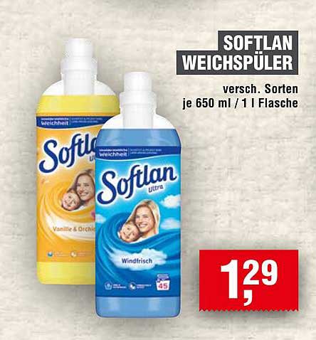 SOFTLAN WEICHSPÜLER – Verschiedene Sorten je 650 ml