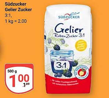 Südzucker Gelier Zucker 3:1 500 g
