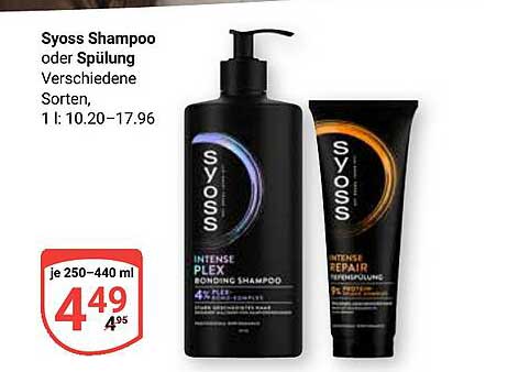 Syoss Shampoo oder Spülung – Verschiedene Sorten