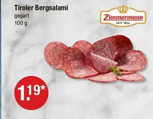 Tiroler Bergsalami 100 g - Zimmermann