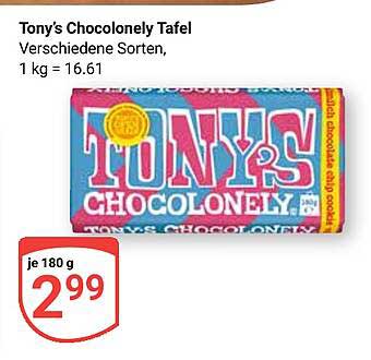 Tony's Chocolonely Tafel - Verschiedene Sorten
