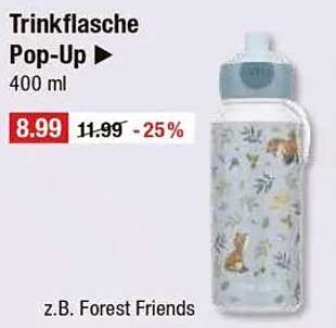 Trinkflasche Pop-Up 400 ml