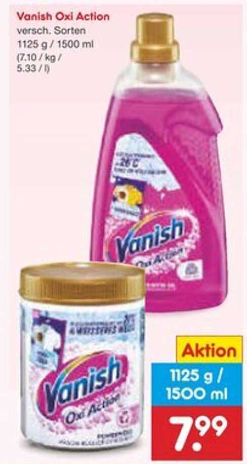 Vanish Oxi Action 1125 g / 1500 ml - versch. Sorten