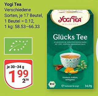 Yogi Tea Glücks Tee - Verschiedene Sorten, je 17 Beutel