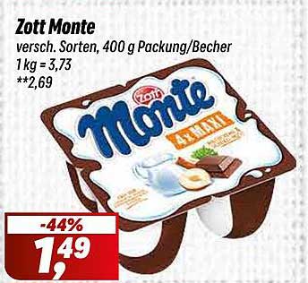 Zott Monte - Cremiger Genuss für jeden Geschmack