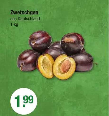 Zwetschgen aus Deutschland - 1 kg für nur 1,99 €
