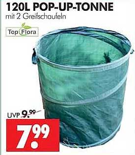 120L POP-UP-TONNE mit 2 Griffschlaufen